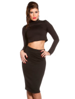 Sexy KouCla longsleeve crop top belly free