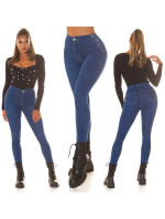 Sexy Highwaist Skinny Jeans with glitter detail