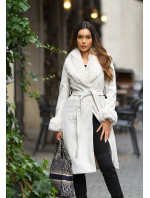 Sexy Winter coat with faux-fur details
