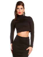 Sexy KouCla longsleeve crop top belly free