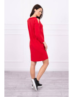 Šaty s potlačou Dream červené