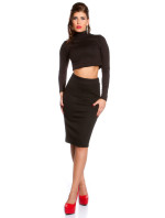 Sexy KouCla longsleeve crop top belly free