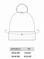 Dievčenské zimné čiapky Yoclub CZZ-0504G-AA10 Grey