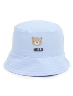 Yoclub Chlapčenský letný klobúk Bucket Blue