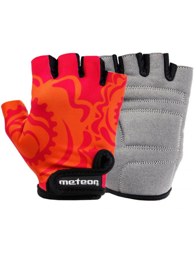 Cyklistické rukavice Meteor Big Flower Jr 24181-24183