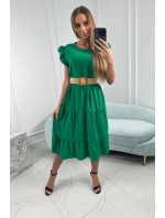 Šaty s volánikmi zelené
