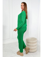 Svetrový set Mikina + nohavice zelená