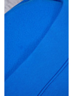 Zateplená mikina s asymetrickým zipsom fialová modrá