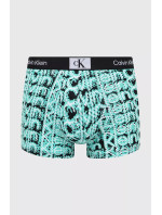 Pánske boxerky 000NB3403A AC5 tyrkys-čierno-biele - Calvin Klein