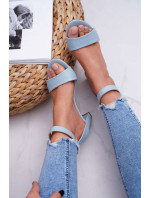 Dámske sandále na podpätku Blue Lexi