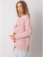Prašný ružový sveter s gombíkmi Louissine RUE PARIS