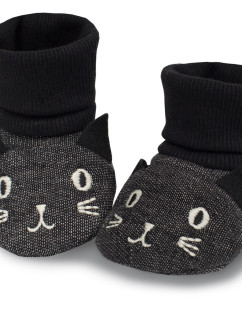 Detské ponožkové papučky Happy Day Booties čierna - Pinokio