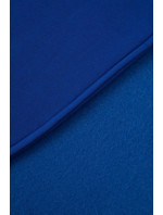 Mikina s krátkym zipsom modro-fialová