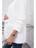 Elegantné sako s ekru klopami