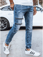 Pánske modré džínsové nohavice Dstreet UX4037