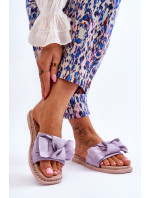 Dámske semišové papuče Pansy Purple Ambra