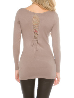 Trendy Koucla pullover with lace and cording