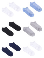 Yoclub Tenké členkové ponožky Základné farby 6-pack Multicolour